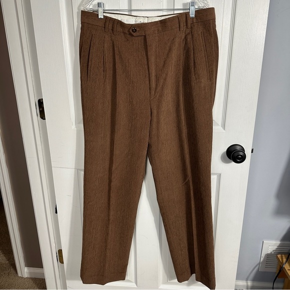 Vintage St. Croix pants, made in Italy, reddish brown, microcorduroy, 36 - Picture 1 of 8